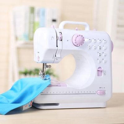 Máquina de costura elétrica mini Zigzag durável comprimento de costura opcional para costura de tecido