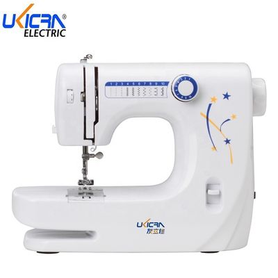 Máquina de costura de borboleta para roupas Fácil de operar Corpo branco Azul Amarelo Impressão