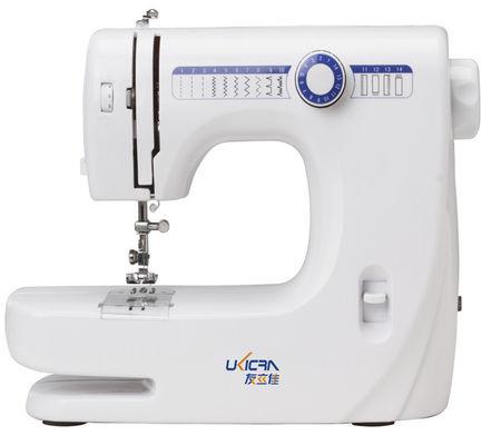 Máquina de costura elétrica para uso doméstico com 2,9 kg de peso e design compacto 33,5 x 14,5 x 24 cm